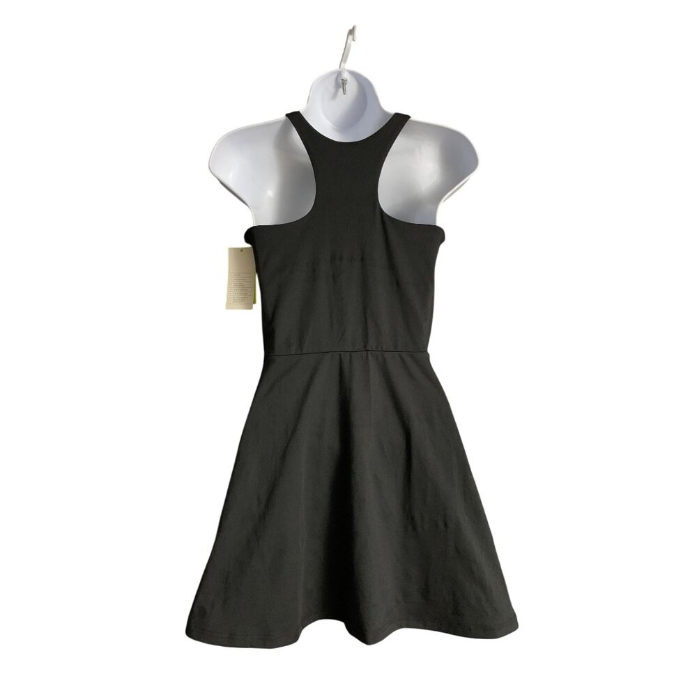 All In Motion Womens Black Activewear Knit Halter Dress Built-In Short Size XS - Picture 9 of 15
